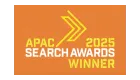 APAC Search Awards winner 2025 OMG SEO agency