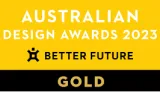 Australian Design Awards 2023 Better Future Gold winner badge OMG