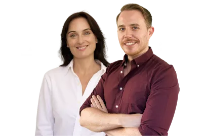 David and Sophie, PPC team leaders at Online Marketing Gurus