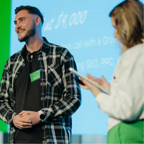 OMG specialist speaking at digital marketing industry event