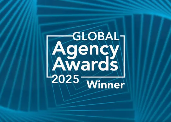 Global Agency Awards 2025 Winner badge OMG #1 SEO agency