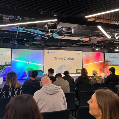 OMG hosting the Think Global 2025 event with Google, presenting on digital marketing's global outlook