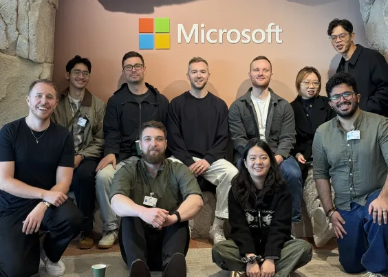 The OMG paid media team gathered at the Microsoft office for an advertising partnership event