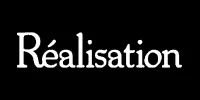 Réalisation Par logo wordmark in white on black