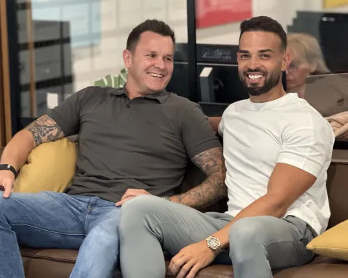 OMG co-founder and global CEO Andrew Raso and General Manager USA Ryan Alborough